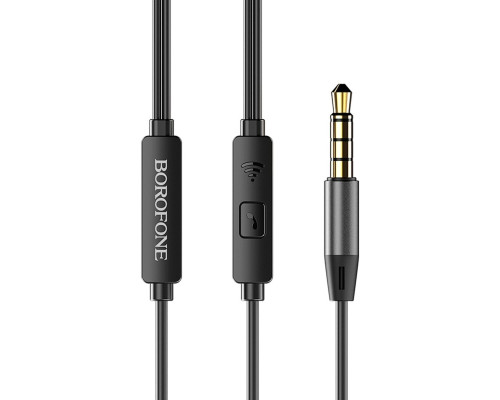 Навушники BOROFONE BM29 Sound edge universal earphones with mic Black