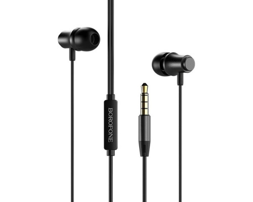 Навушники BOROFONE BM29 Sound edge universal earphones with mic Black