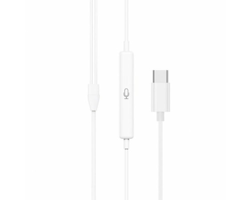 Навушники BOROFONE BM60 Type-C Original series digital earphones White