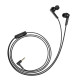 Навушники HOCO M72 Admire universal earphones with mic Black