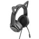 Навушники HOCO W107 Cute cat luminous cat ear gaming headphones Phantom Cat