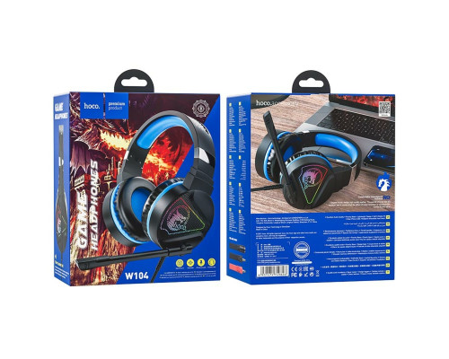 Навушники HOCO W104 Drift gaming headphones Blue