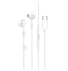 Навушники HOCO M93 Type-C Joy wire-controlled digital earphones with microphone White