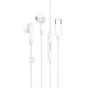 Навушники HOCO M93 Type-C Joy wire-controlled digital earphones with microphone White