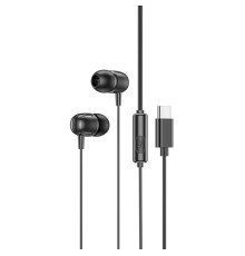 Навушники BOROFONE BM77 Type-C Delicious universal digital earphones with microphone Black