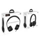 Навушники HOCO W21 Graceful charm wire control headphones Black