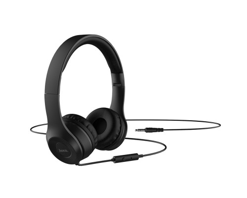 Навушники HOCO W21 Graceful charm wire control headphones Black