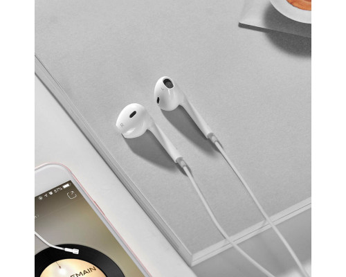 Навушники HOCO M80 Original series earphones for iP display White