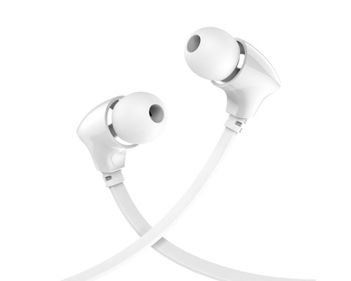 Навушники BOROFONE BM26 Rhythm universal earphones with mic White