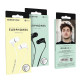 Навушники BOROFONE BM26 Rhythm universal earphones with mic White