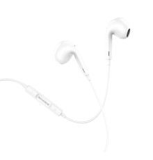 Навушники BOROFONE BM30 Max Acoustic wire control earphones for iP with mic White