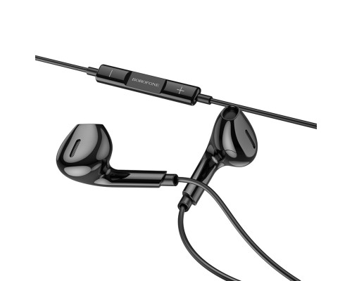 Навушники BOROFONE BM71 Light song Type-C wire-controlled digital earphones with microphone Black