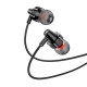 Навушники HOCO M90 Delight wire-controlled earphones with microphone Black Shadow