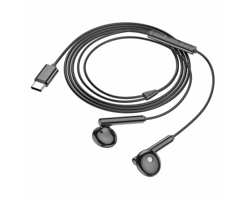 Навушники BOROFONE BM82 Art music digital earphones with mic Type-C Black