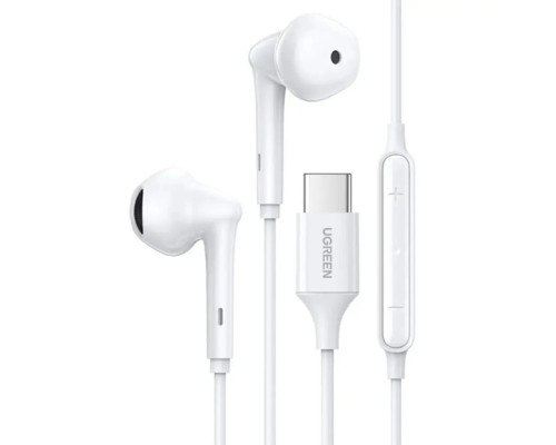 Навушники UGREEN EP101 Wired Earphones with Type-C Connector (White)(UGR-60700)