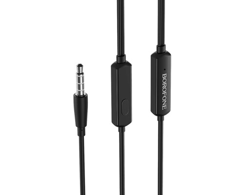 Навушники BOROFONE BM39 Refined chant universal earphones with mic Black