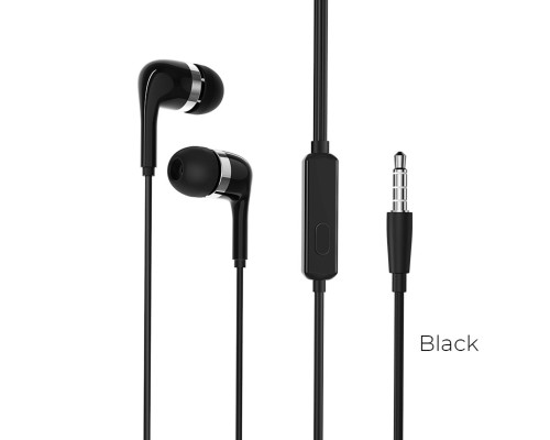 Навушники BOROFONE BM39 Refined chant universal earphones with mic Black