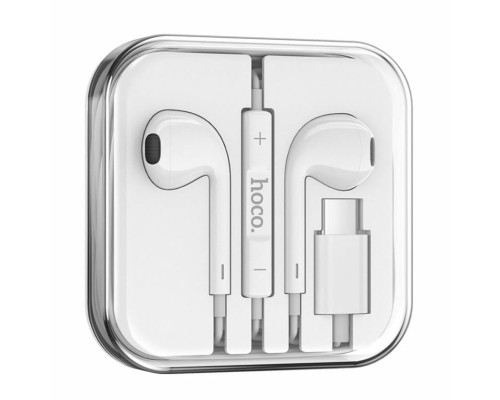 Навушники HOCO M80 Original series earphones for Type-C display set(20PCS) White