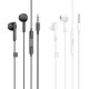 Навушники HOCO M93 wire control earphones with microphone White