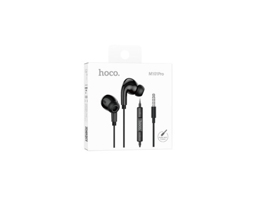 Навушники HOCO M101 Pro Crystal sound wire-controlled earphones with microphone Black