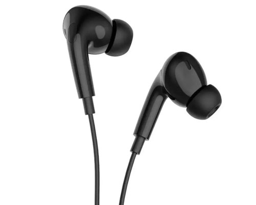 Навушники HOCO M101 Pro Crystal sound wire-controlled earphones with microphone Black