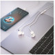 Навушники HOCO M101 Pro Crystal sound Type-C wire-controlled digital earphones with microphone White