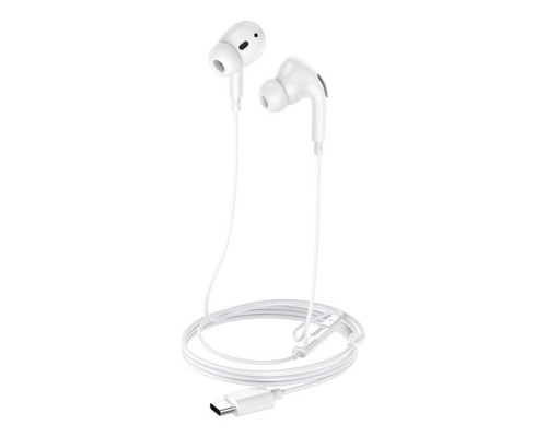 Навушники HOCO M101 Pro Crystal sound Type-C wire-controlled digital earphones with microphone White