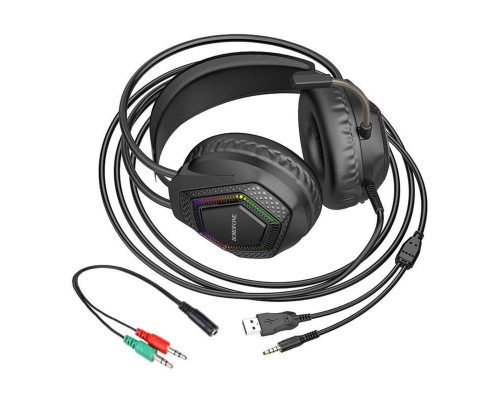 Навушники BOROFONE BO105 Thunder gaming headphones Black