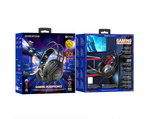 Навушники BOROFONE BO105 Thunder gaming headphones Black