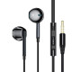 Навушники ESSAGER M15 3.5mm Earphone Black