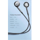 Навушники ESSAGER M15 3.5mm Earphone Black