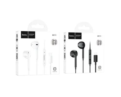 Навушники дротові HOCO M111 Primero digital headset Lightning Чорні mag-6942007606639151398