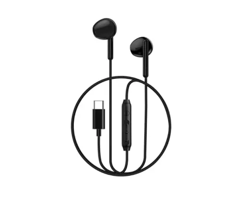 Навушники WiWU Type-C Wired Earphone EB314 Black mag-6976195093773153567