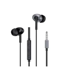 Навушники WiWU 3.5mm Stereo Wired Earbuds EB317 Black mag-6977703656640153617