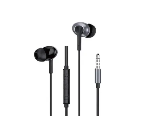 Навушники WiWU 3.5mm Stereo Wired Earbuds EB317 Black mag-6977703656640153617