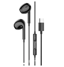 Навушники дротові HOCO M101 Max Crystal grace Type-C wire-controlled with mic. Black mag-6931474782434146706