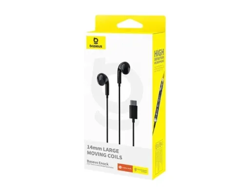 Навушники Baseus Encok CZ17 Type-C Wired Earphones Black A00170000113-Z1 mag-6932172655891152049