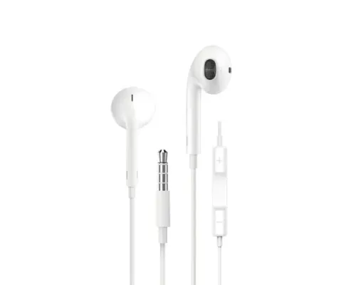 Навушники WiWU 3.5 Wired earphone EB101 White mag-6973218930732153558
