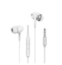 Навушники WiWU 3.5mm Stereo Wired Earbuds EB317 White mag-6977703656657153618