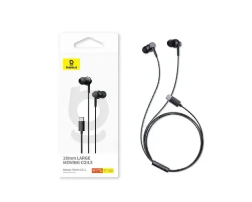 Навушники Baseus Encok CZ11 Type-C Wired Earphones Black A00164300113-Z1 mag-6932172645670145707