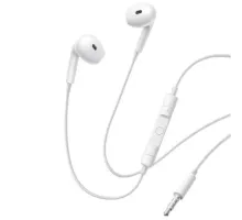 Навушники Baseus Encok HZ19 3,5mm Wired Earphones White A00182301213-00 mag-6932172682989145740