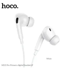 Навушники дротові HOCO M111 Pro Primero digital headset Lightning White mag-6942007606660151401