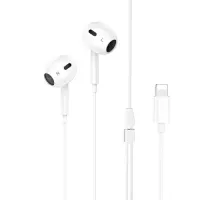 Навушники дротові HOCO M111 Max Primero digital headset Lightning Білі mag-6942007606684151403