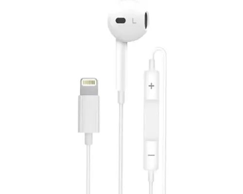 Навушники WiWU Lightning Solobuds Wired Earbuds EB306 White mag-6977703657197153619