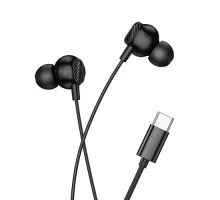 Навушники дротові HOCO M117 Victory universal digital earphones with mic. Type-C Black mag-6942007673235153128