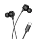 Навушники дротові HOCO M117 Victory universal digital earphones with mic. Type-C Black mag-6942007673235153128