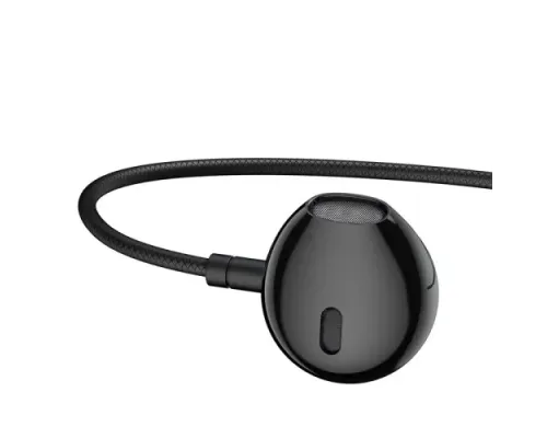 Навушники Baseus Encok 3.5mm Wired Earphone H19 Black NGH19-01 mag-6953156203884147500