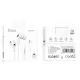 Навушники дротові HOCO M101 Pro Crystal sound Type-C wire-controlled with mic. White mag-6931474782403152308