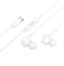 Навушники дротові HOCO M117 Victory universal digital earphones with mic. Type-C White mag-6942007673242153129