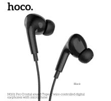 Навушники дротові HOCO M101 Pro Crystal sound Type-C wire-controlled with mic. Black mag-6931474782397145263